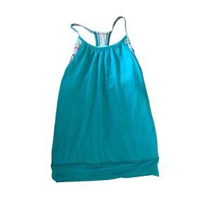 Girls 10 Ivivva Lululemon Athletica Double Dutch Layered Tank Top Active Gym Run